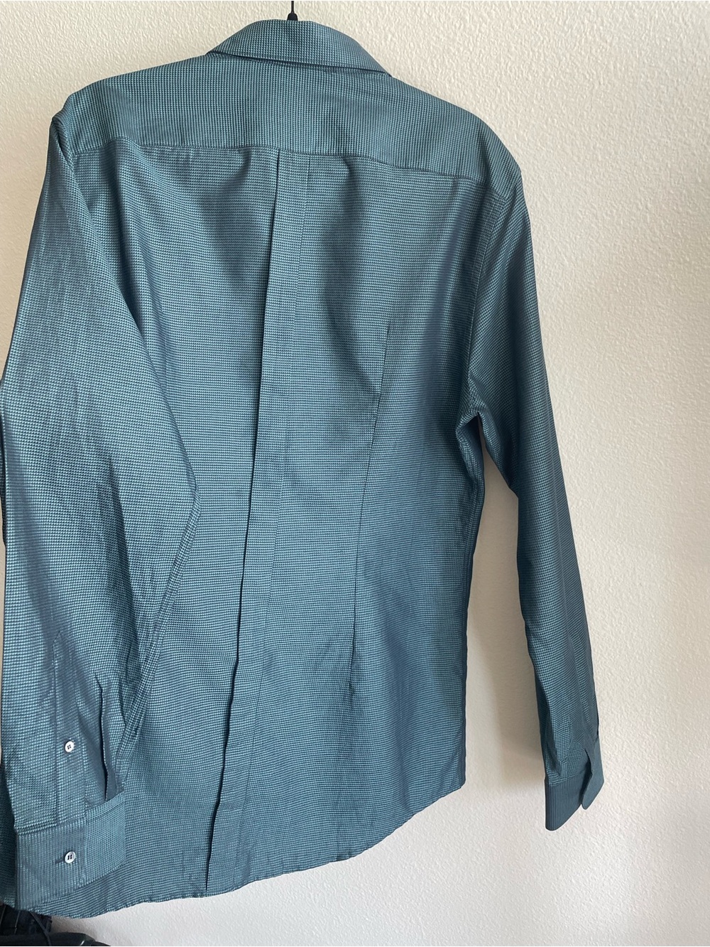 NWT Dolce & Gabbana Men's Dark Green Micro-Textured Button-Up cotton dress Shirt - Picture 10 of 13